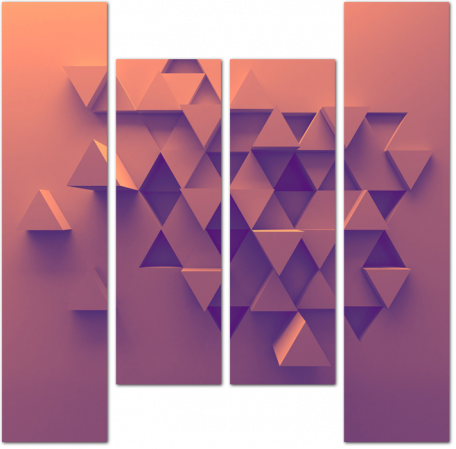 3D треугольники в стене