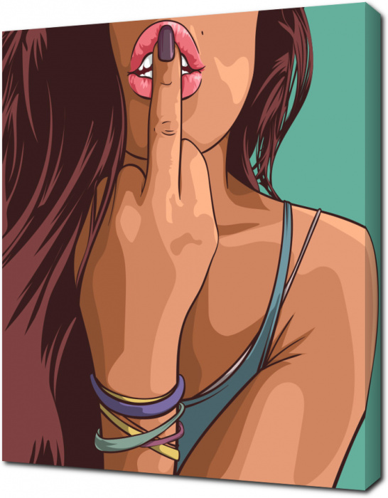 Сексуальная девушка - векторное изображение EPS