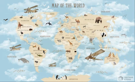 Английская карта для детей