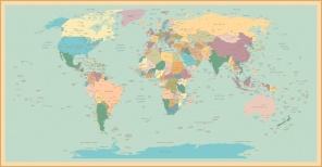 Карта мира с высокой детализацией
