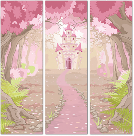 Розовый сад к розовому замку