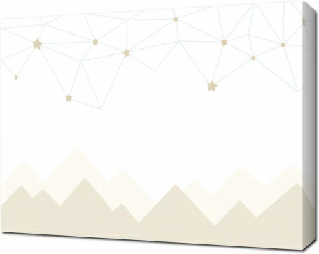 Звездочки над силуэтами гор