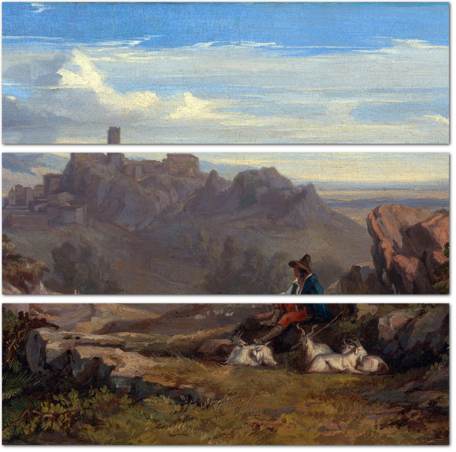 Эдвард Лир — Пейзаж с пастухом