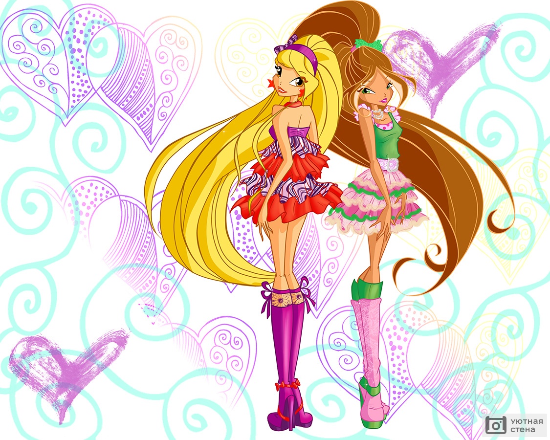 Грудастая красотка Стелла из мультика Winx Club трахается с героем игры