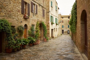 Живописные улочки старой итальянской деревни
