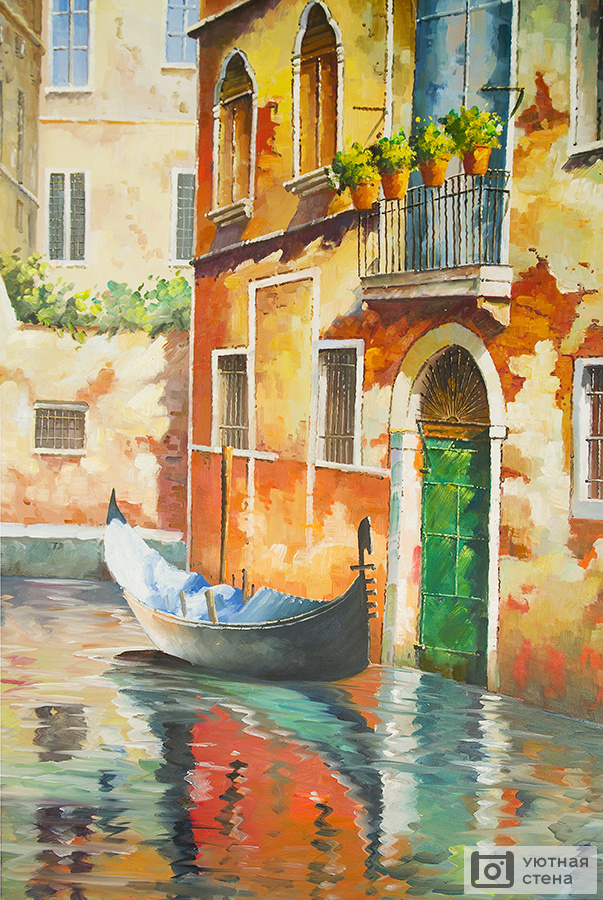 Лодка во дворах Венеции