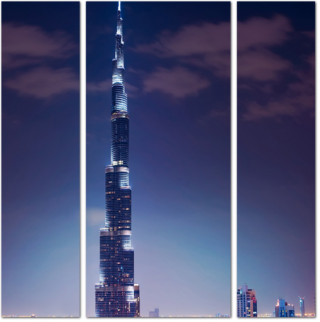 Башня Бурдж-Халифа самое высокое здание в мире, Дубай