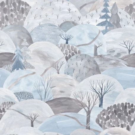 Паттерн с заснеженными холмами