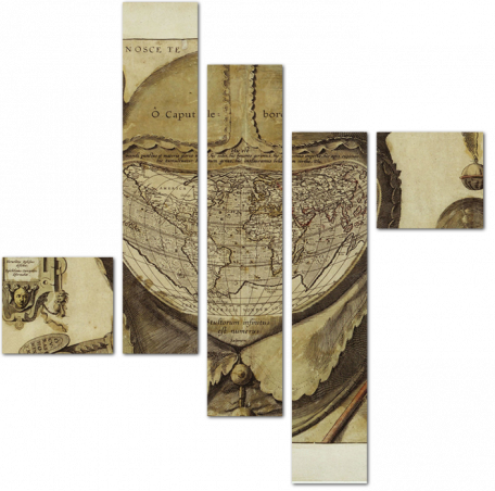 Карта Мира в голове шута. 1590 год