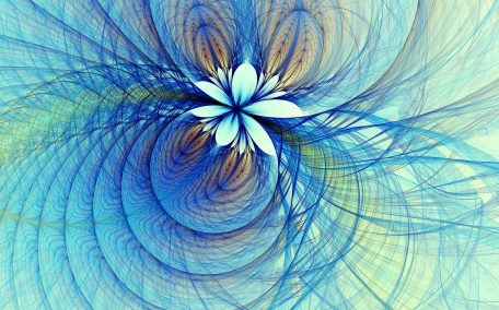 Абстракция фрактального цветка