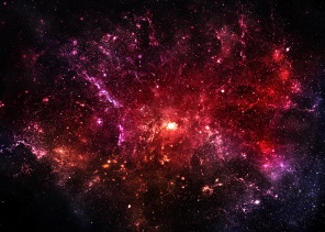Звезды и галактики в туманности космоса