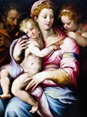 Франческо Сальвиати — Святая семья и Иоанн Креститель