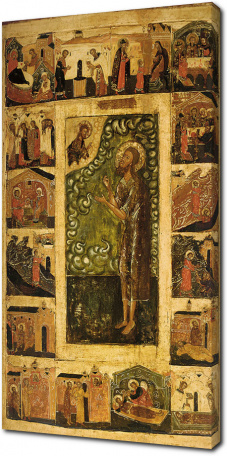 Св. Алексей Человек Божий с житием, ок.1650 г.