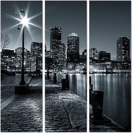 Вечерняя набережная Бостона. США