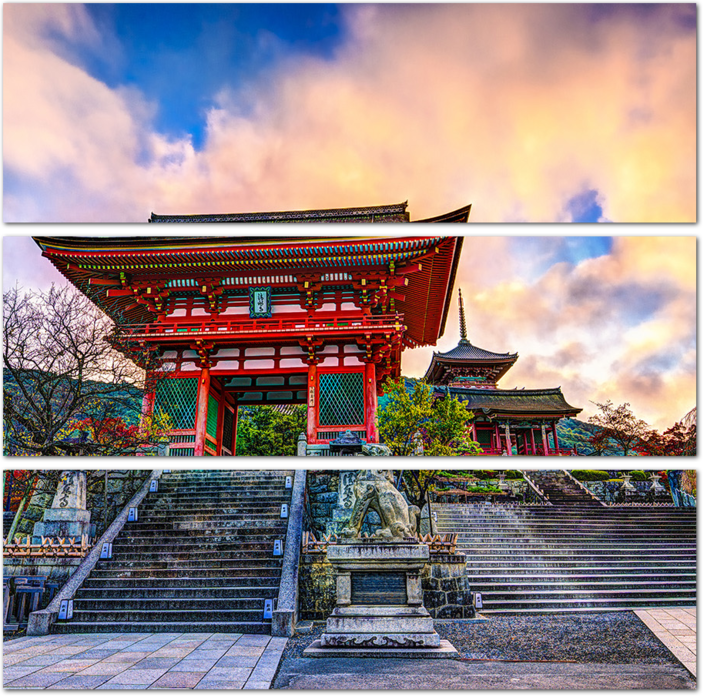 Модульная картина Ворота в японский храм, Киото: - Арт. 090162 | Купить в  интернет-магазине Уютная стена