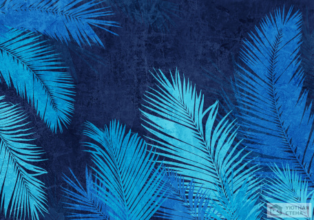 Синие листья тропических растений