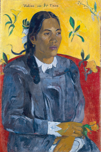 Поль Гоген - Таитянская женщина с цветком