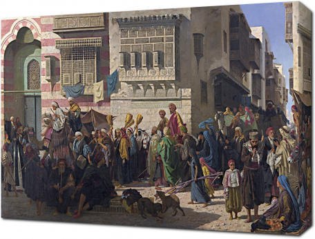 Роберт Даулинг - Шейх и его сын входят в Каир
