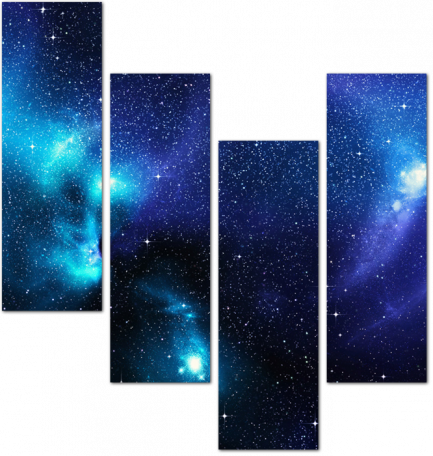 Звезды и туманности в глубоком космосе
