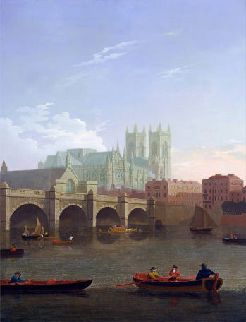Джозеф Фарингтон — Вестминстерское аббатство и мост 