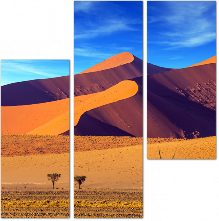 Орикс на фоне старинной пустыни Африки