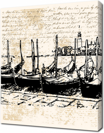 Венецианские лодки у причала