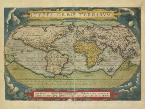 Карта мира 1750 год