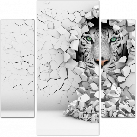 Белый тигр за стеной