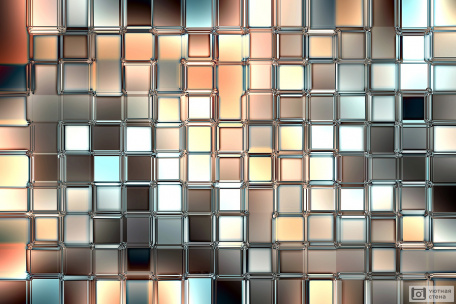 Прозрачные стеклянные кубики