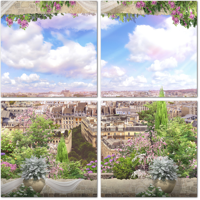 Вид на Париж из окна
