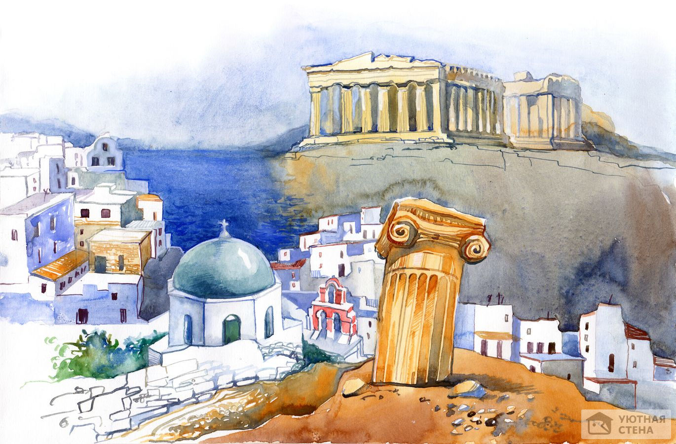 Греция рисунок
