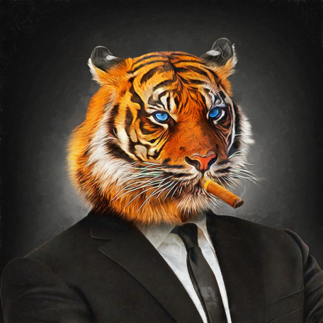 Тигр в костюме