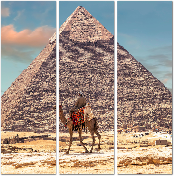 Модульная картина Верблюды в Египте: - Арт. 080528 | Купить в  интернет-магазине Уютная стена