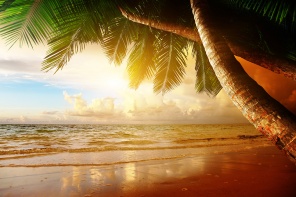 Рассвет на Карибском пляже