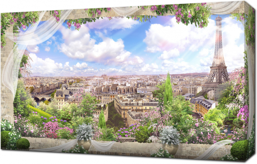 Вид на Париж из окна