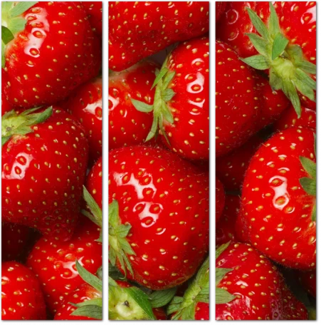 Яркая красная клубника