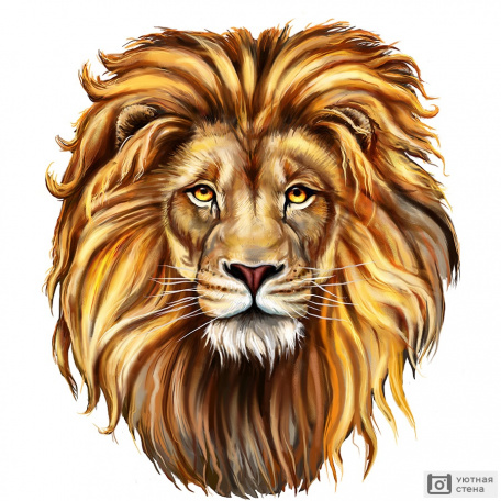Компьютерный рисунок льва