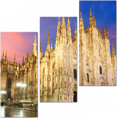 Миланский собор на закате, Италия
