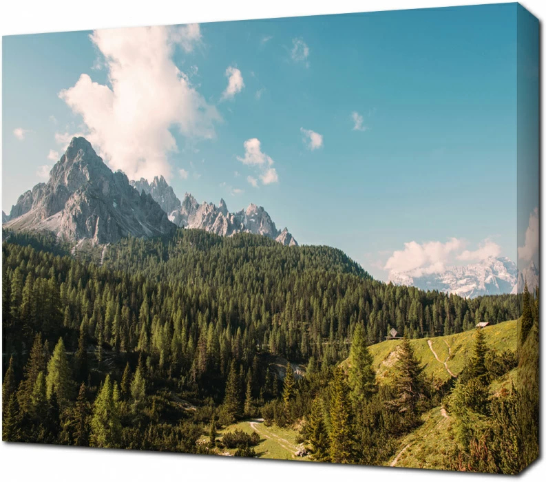 Северные леса и скалы