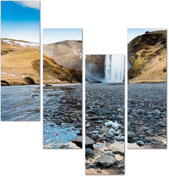 Скоугафосс, водопад на юге Исландии