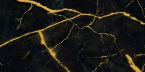 Черный мрамор с золотыми прожилками