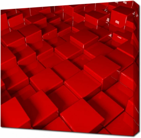 Красные кубы 3D