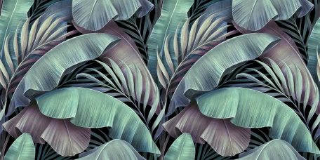 Изящные банановые и пальмовые листья