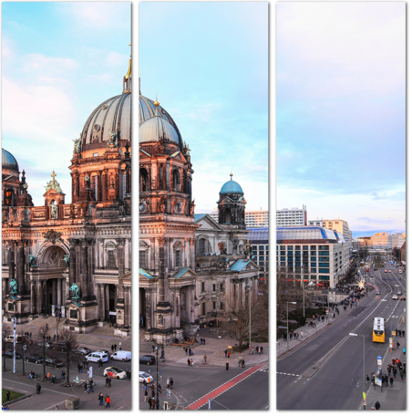 Берлинский кафедральный собор в лучах солнца