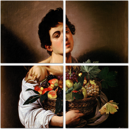 Караваджо - Мальчик с корзиной фруктов