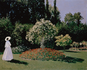 Клод Моне - Девушка в саду