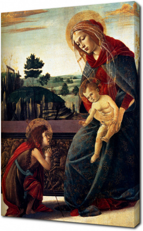 Сандро Боттичелли - Мадонна с младенцем и св. Иоанном