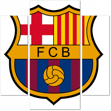 Логотип футбольной команды Барселоны. Испания