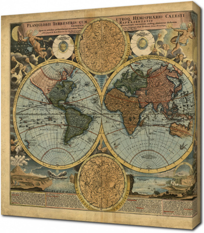 Иоганн Баптист Гоманн - Карта мира. 1716 год