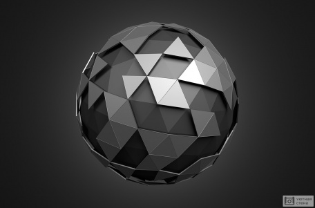 Черный шар 3D